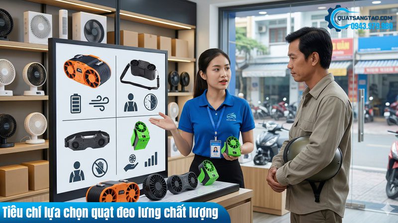 Tiêu chí lựa chọn quạt đeo lưng chất lượng