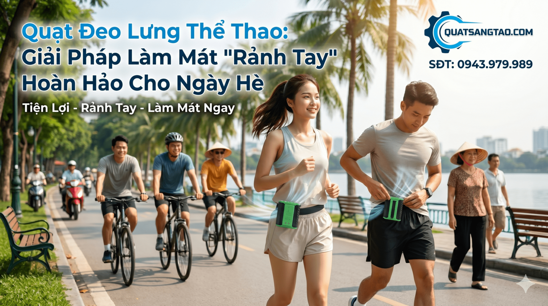 Quạt đeo lưng thể thao tại Quạt Sáng Tạo - Giải pháp làm mát "rảnh tay" hoàn hảo cho ngày hè. Pin khủng 10000mAh, gió thổi cực mạnh. Gọi ngay 0943.979.989!